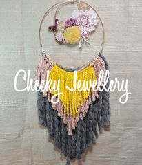 Floral wall hanging