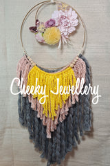 Floral wall hanging
