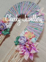 Rainbow pastel wall hanging