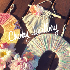 Rainbow pastel wall hanging