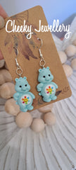 Character earrings carebears