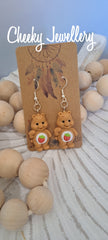 Character earrings carebears