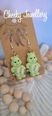 Character earrings carebears
