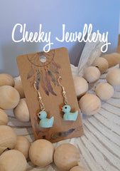 RUBBER DUCKY Character earrings