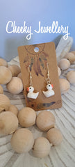 RUBBER DUCKY Character earrings