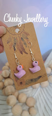 RUBBER DUCKY Character earrings