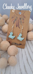 RUBBER DUCKY Character earrings