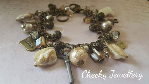 Ladies vintage charm bracelet