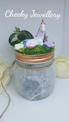 Unicorn set a scene lanterns