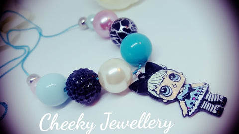 LOL Doll Bubble Gum bead neacklace